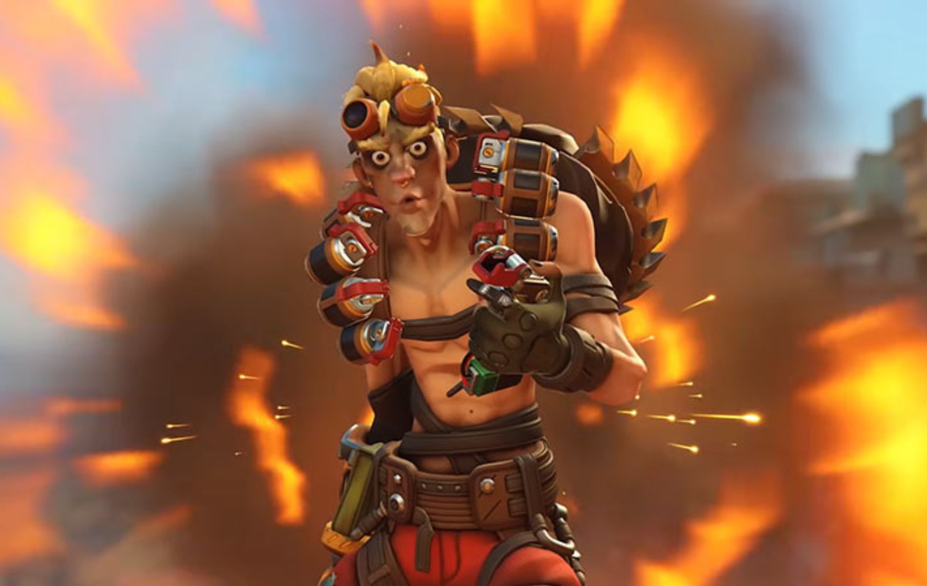 Junkrat can ambush entire teams alone through his mines, traps, and grenades (Image via Blizzard Entertainment)