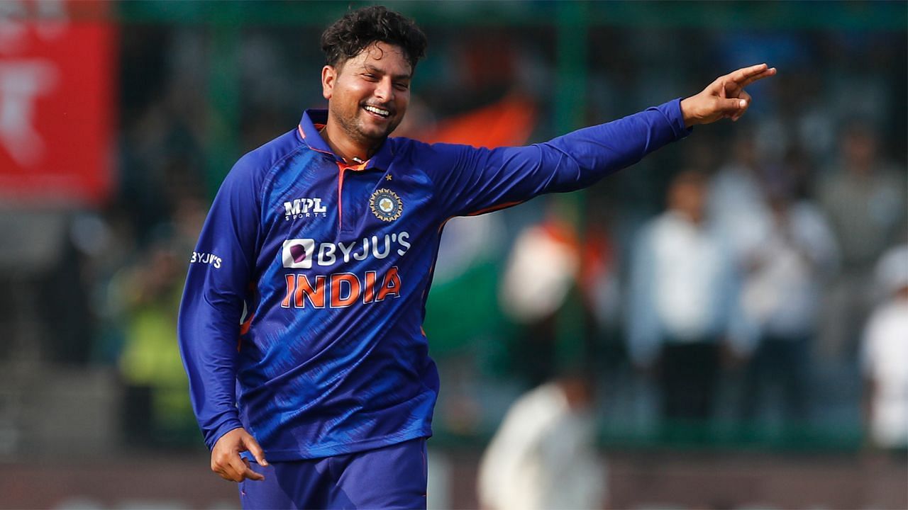 Kuldeep Yadav took four wickets in the third ODI against South Africa. (Credits: Twitter)