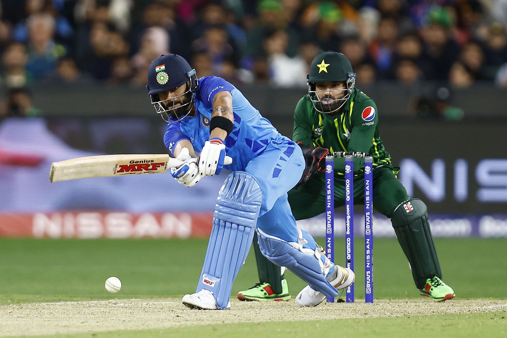 Virat Kohli stayed unbeaten at 82 off 53 balls. (Image Credits: Getty)