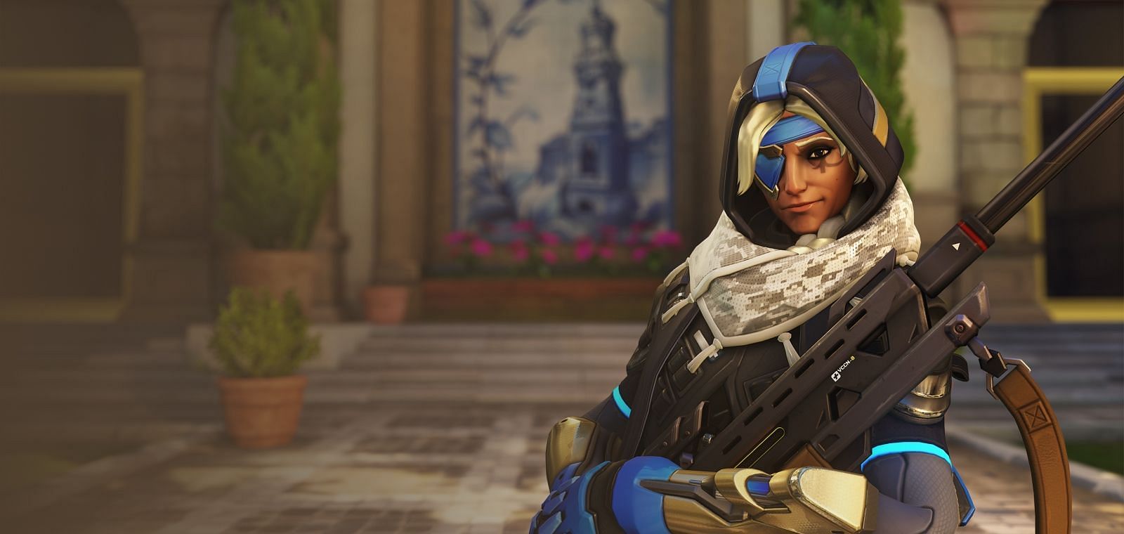 Ana as a counter for Junkrat (Image via Blizzard)