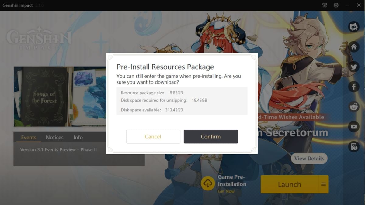 How to update Genshin Impact to version 3.2 Preinstallation guide