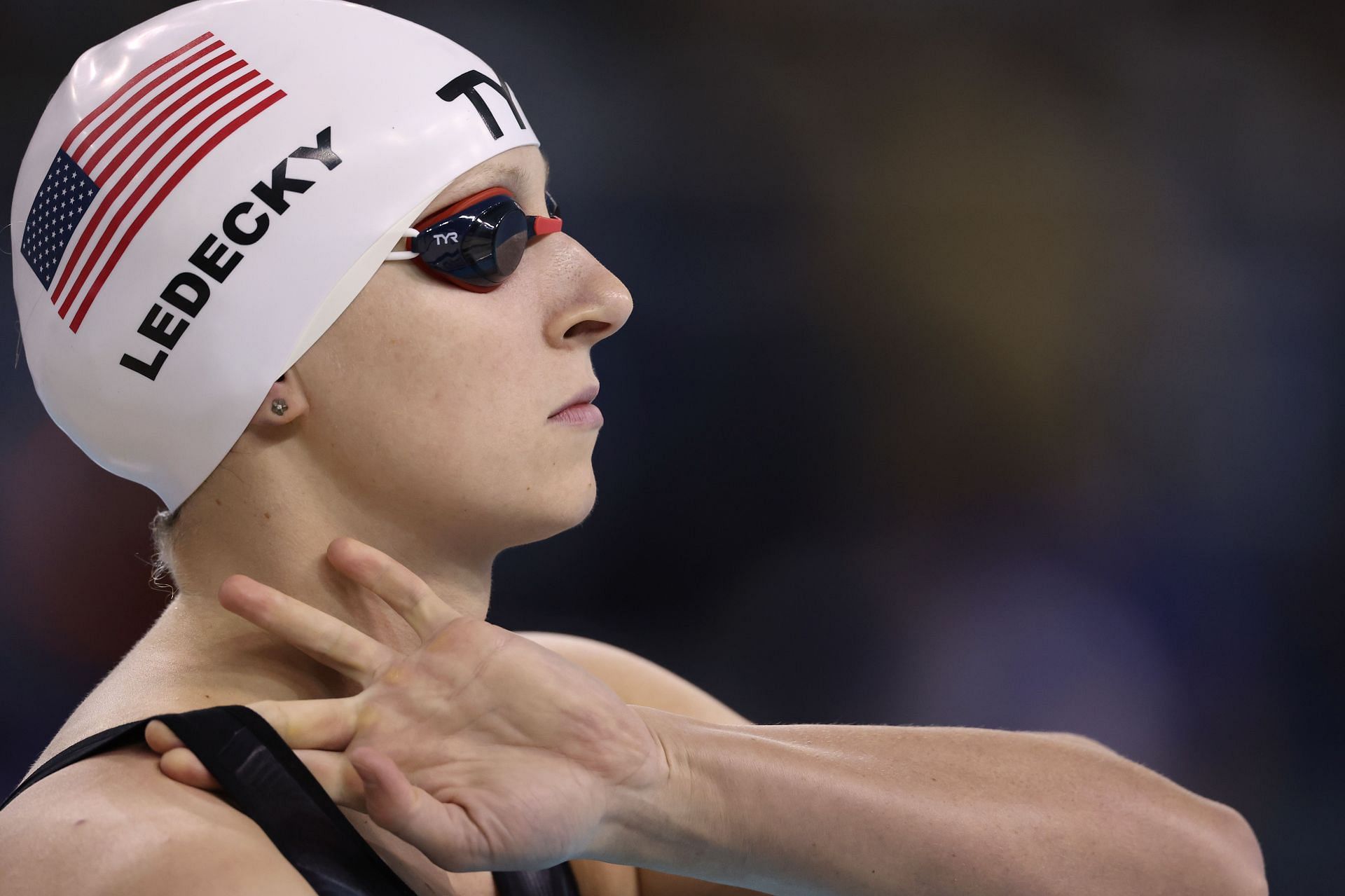 Katie Ledecky at the FINA Swimming World Cup 2022 Leg 2 (Image via Gregory Shamus/Getty Images)
