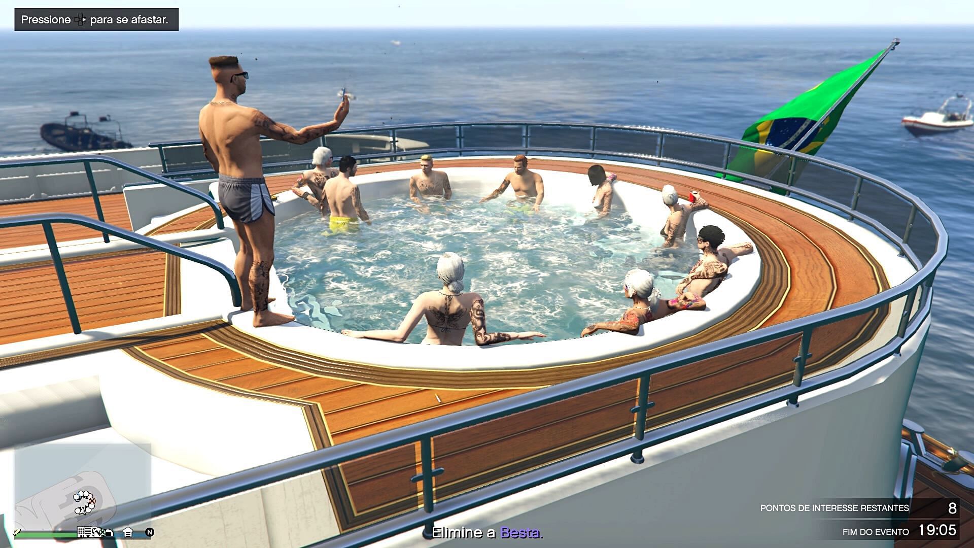 A player had a yacht part with Brazilians in GTA Online (Image via Last-Educator3947 on Reddit)