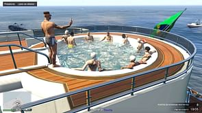 GTA Online lobby filled with Brazilians get together for yacht party