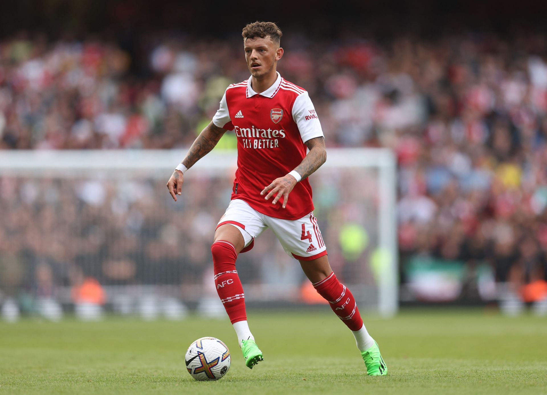 Ben White has operated in a right-back role this season at the Emirates.