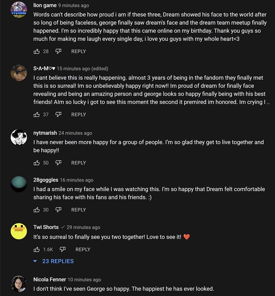Fans in the YouTube comments section provide their take 2/2 (Image via GeorgeNotFound/YouTube)