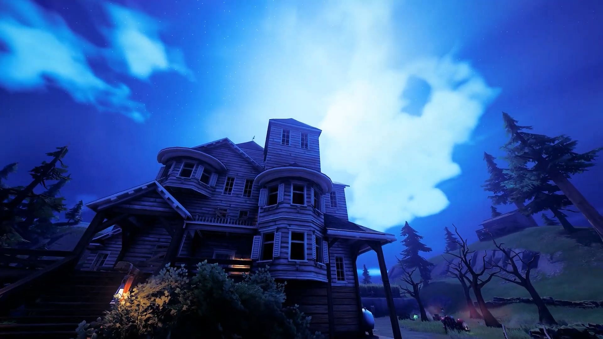 This is currently the most spooky POI in Fortnite (Image via YouTube/FlotownHockey)