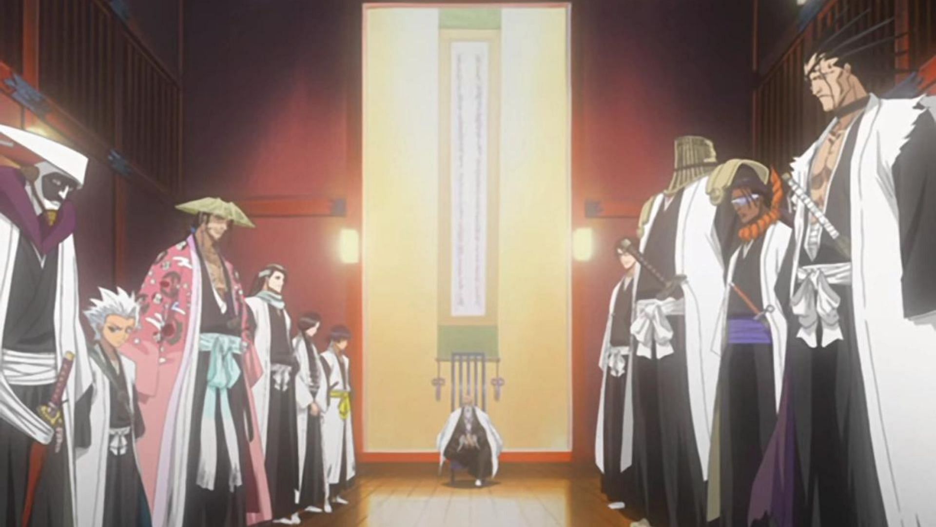The first appearance of the Gotei 13 captains in Bleach: Thousand-Year Blood War (Image via Studio Pierrot)