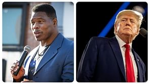 Georgia Senate candidate Herschel Walker airs his difference in opinion with former US President