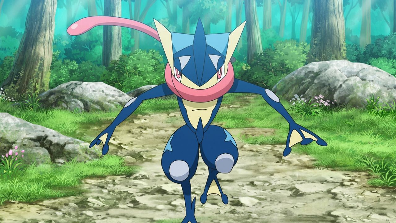 Greninja as it appears in the anime (Image via The Pokemon Company)