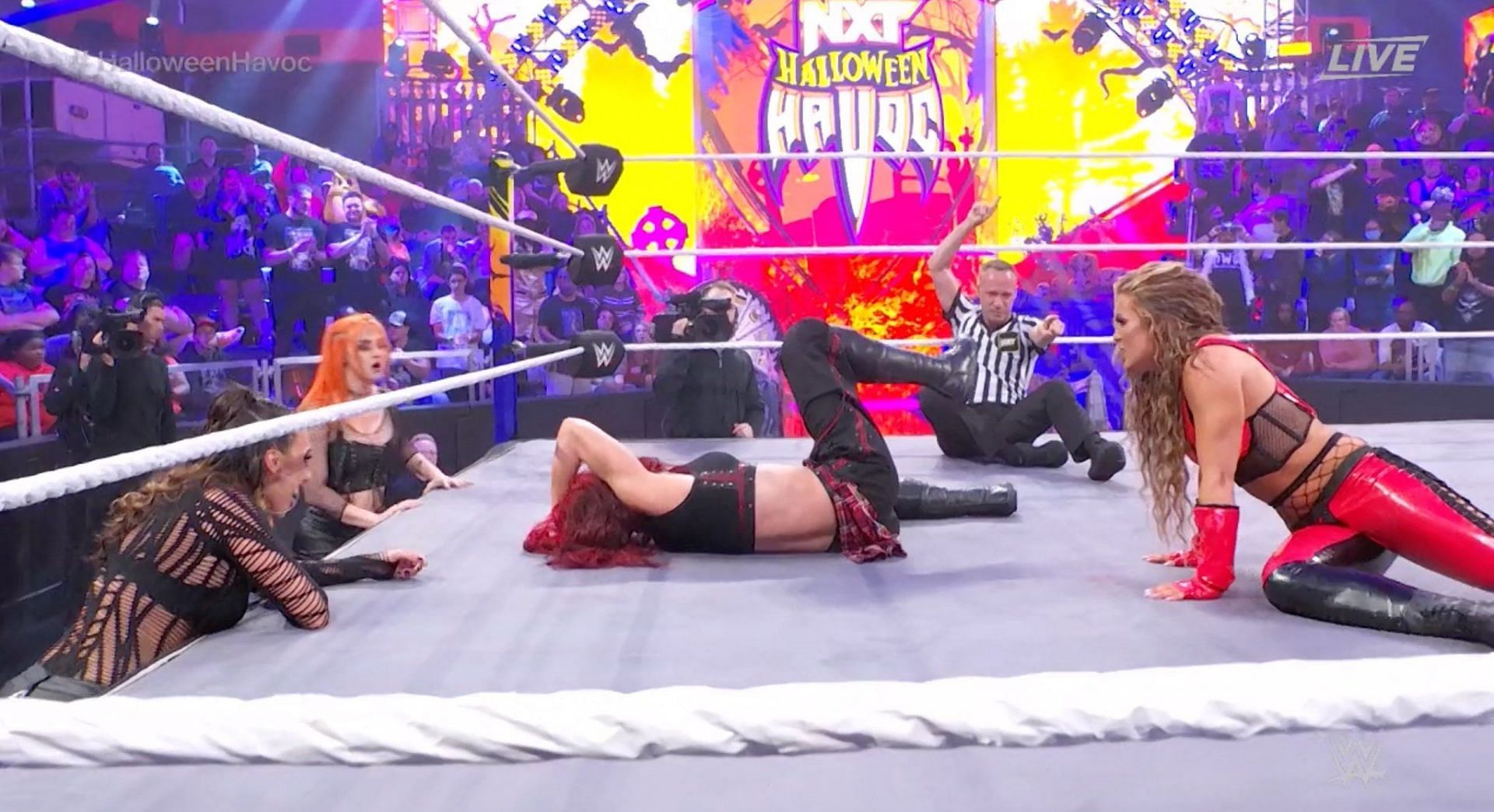 Mandy Rose defeated Alba Fyre at NXT Halloween Havoc