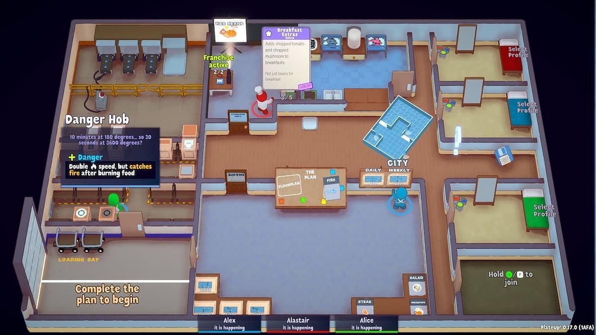 The Research Desk is one of the most important assets in the game as it can make or break a restaurant (Image via Yogscast Games)