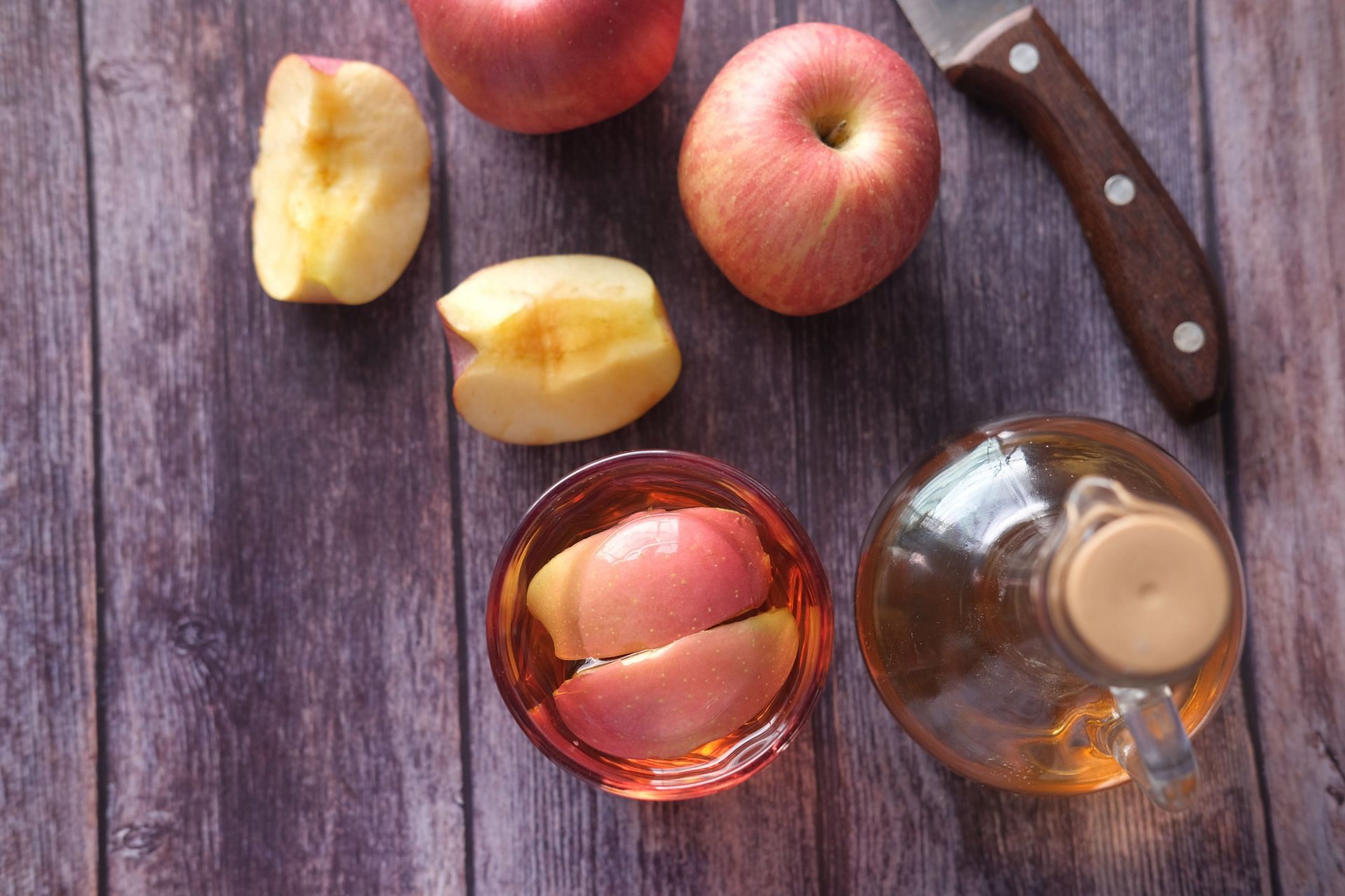 Apple Cider Vinegar is made from fermented apples. (Image via Unsplash/Towfiqu barbhuiya)