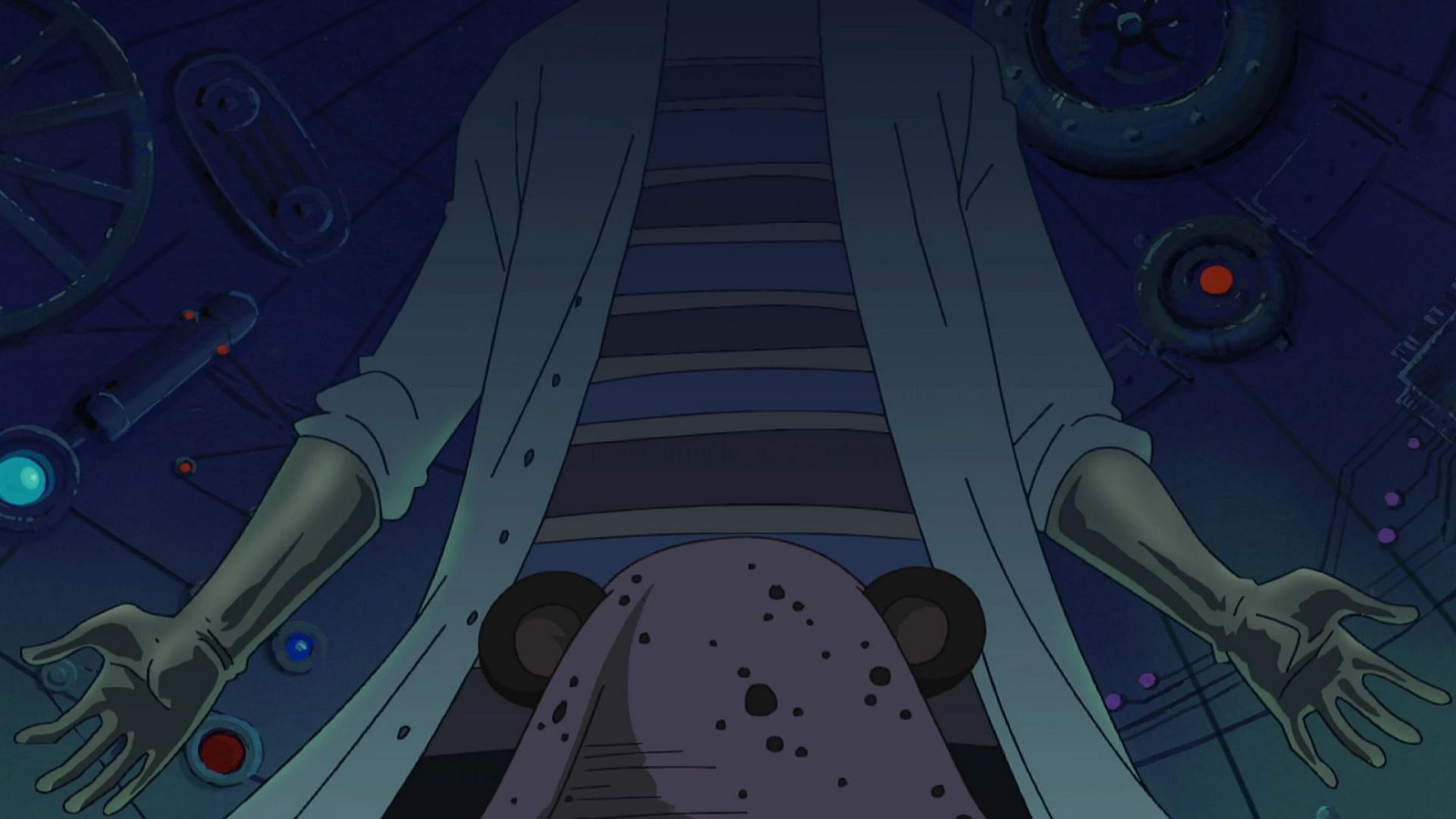 Dr. Vegapunk&#039;s main body is all but officially confirmed to have died in One Piece chapter 1109 (Image via Toei Animation)