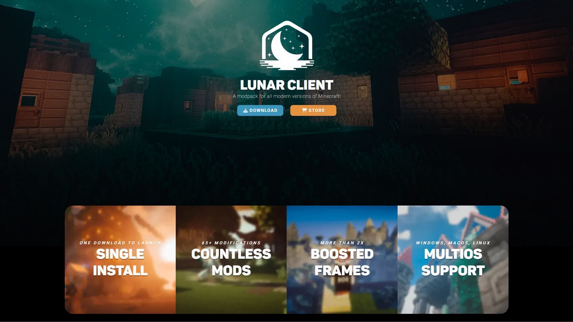 Lunar Client is a much advanced version of the official Minecraft launcher (Image via Sportskeeda)