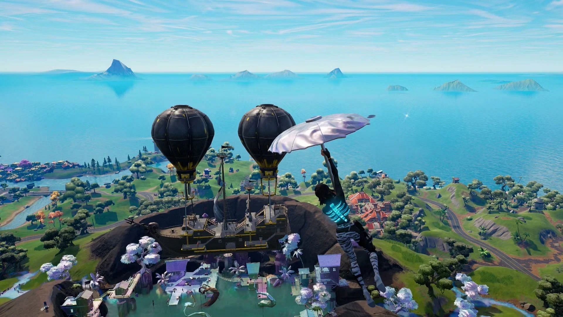 Lustrous Lagoon is one of the most popular places in Fortnite (Image via Epic Games)