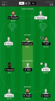 Sri Lions vs Colatta Chocolates Fantasy suggestion #1