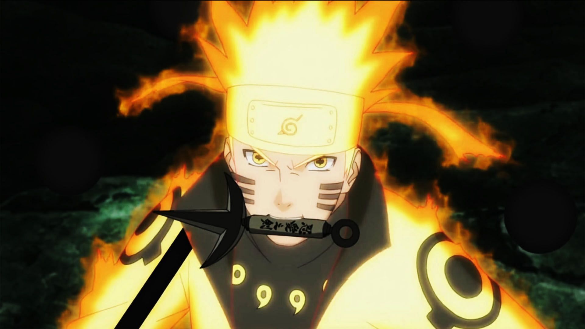 Naruto after awakening Six Paths Sage Mode in Naruto Shippuden (Image via Studio Pierrot)