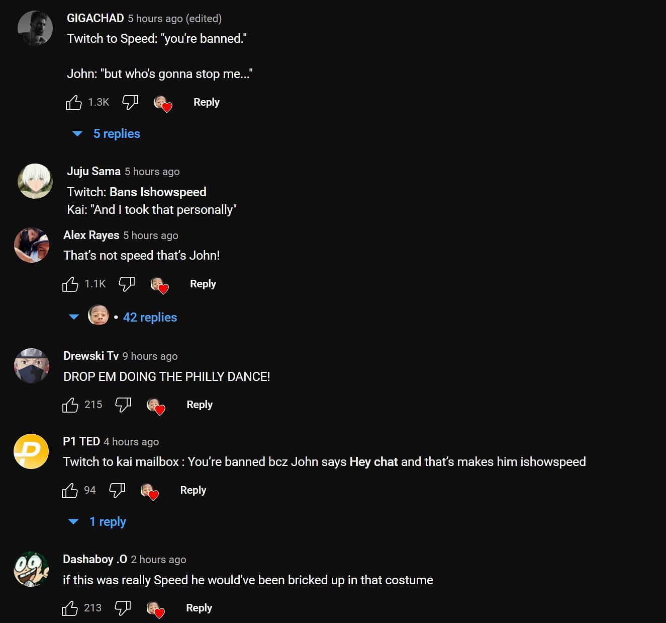 Fans react to IShowSpeed&#039;s appearance (Image via BESTPLUGTV YouTube)