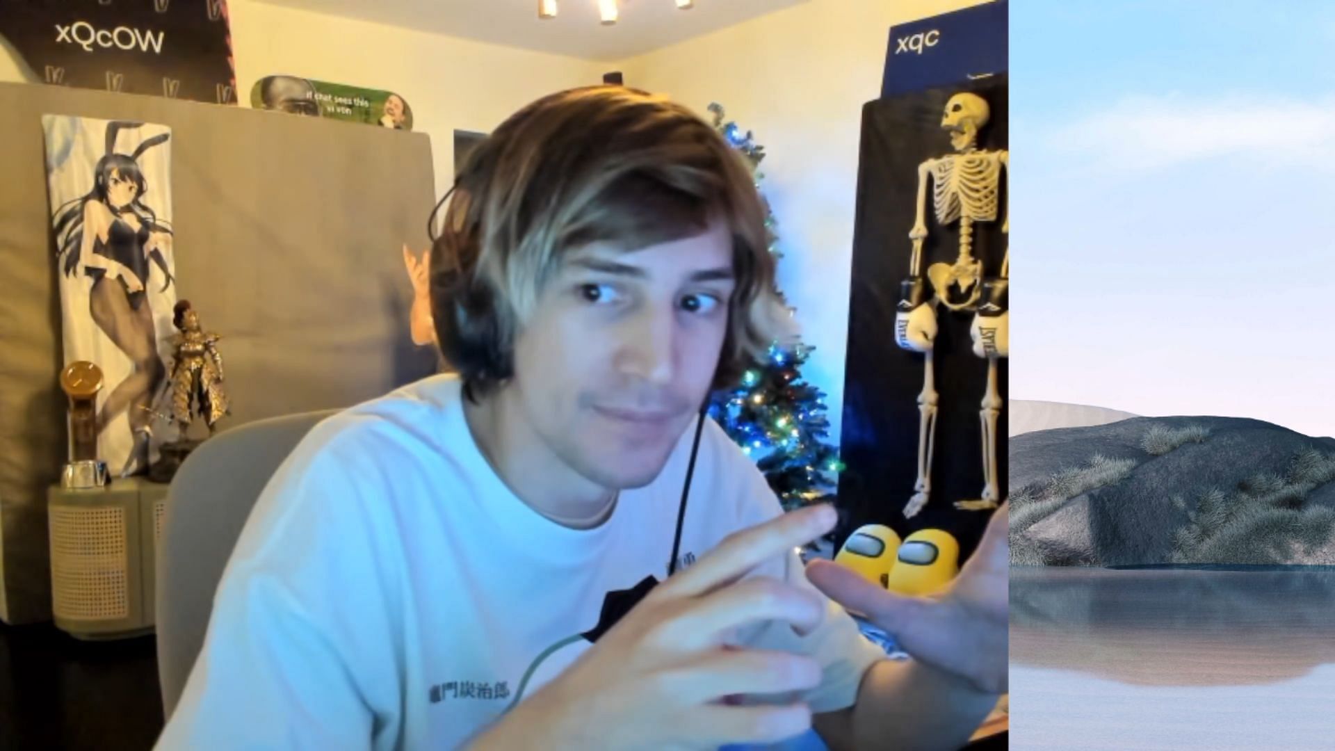 xQc gives health update (Image via Twitch)