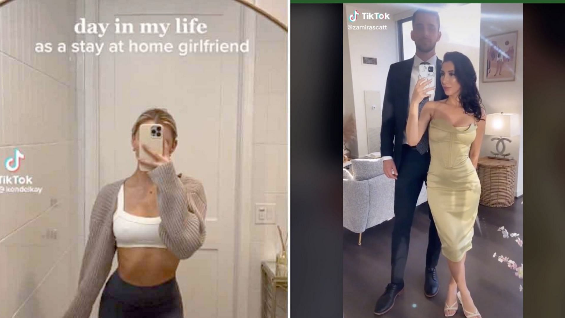 The stay-at-home lifestyle has gone viral (image via TikTok) 