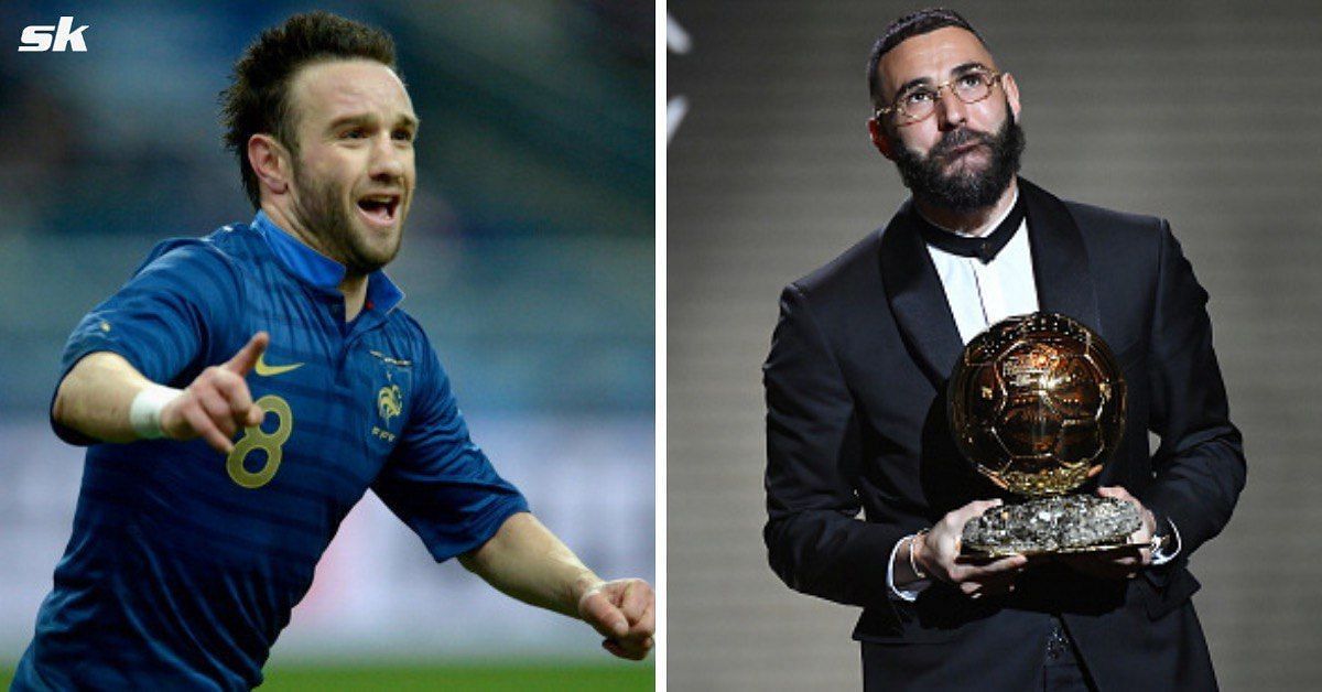 Valbuena congratulates Benzema after Ballon d