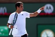 Jaume Munar at the 2022 BNP Paribas Open.