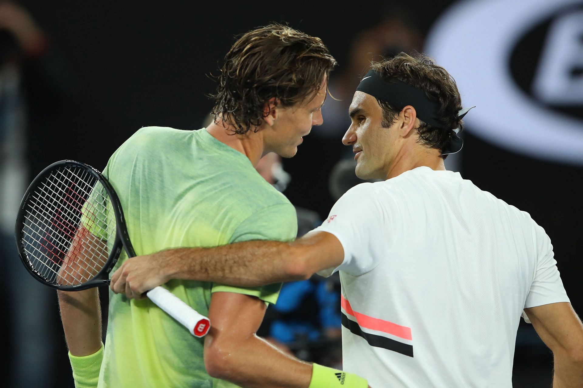 Roger Federer and Tomas Berdych together
