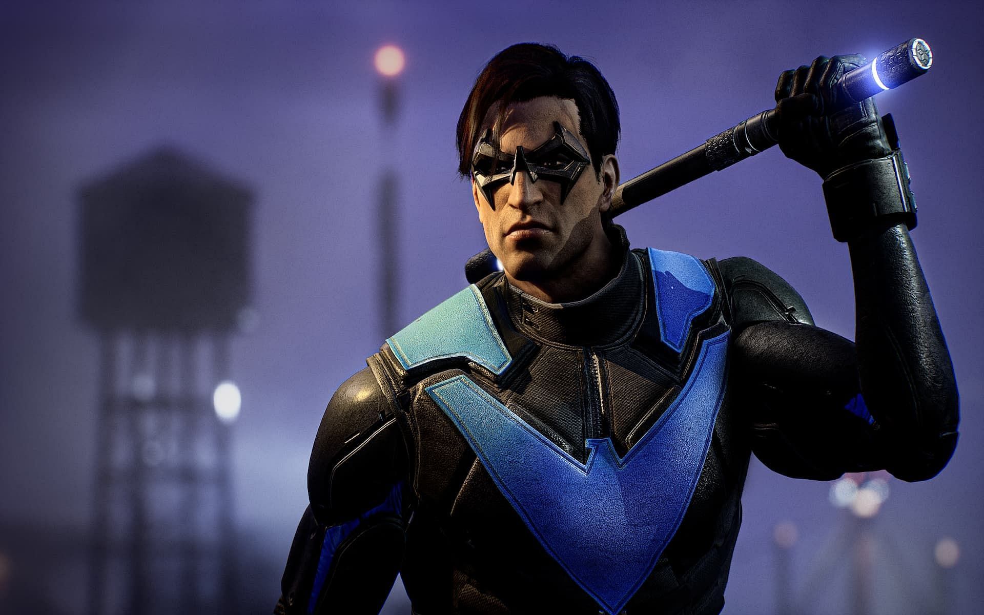 Nightwing takes the fight to his enemies up close or from afar (Image via WB Games Montreal)