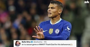 "Is it a soccer game or MMA?" - Thiago Silva's wife Belle reacts angrily after incident in Chelsea's 2-1 win against Salzburg