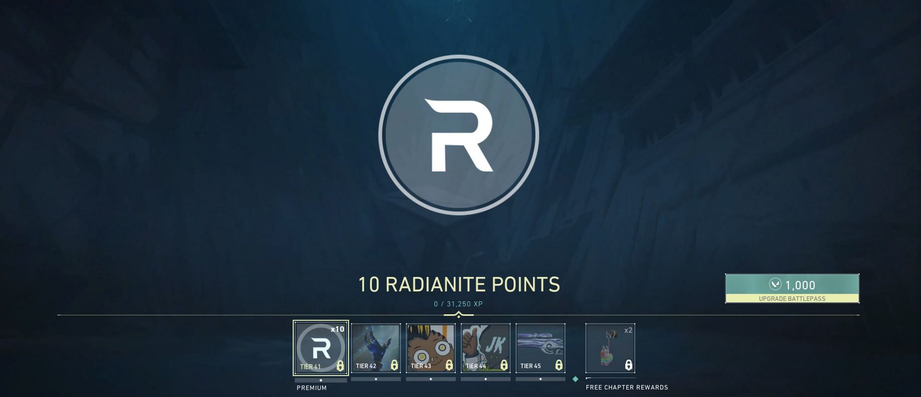 Tier 41-45 rewards (Image via Riot Games)
