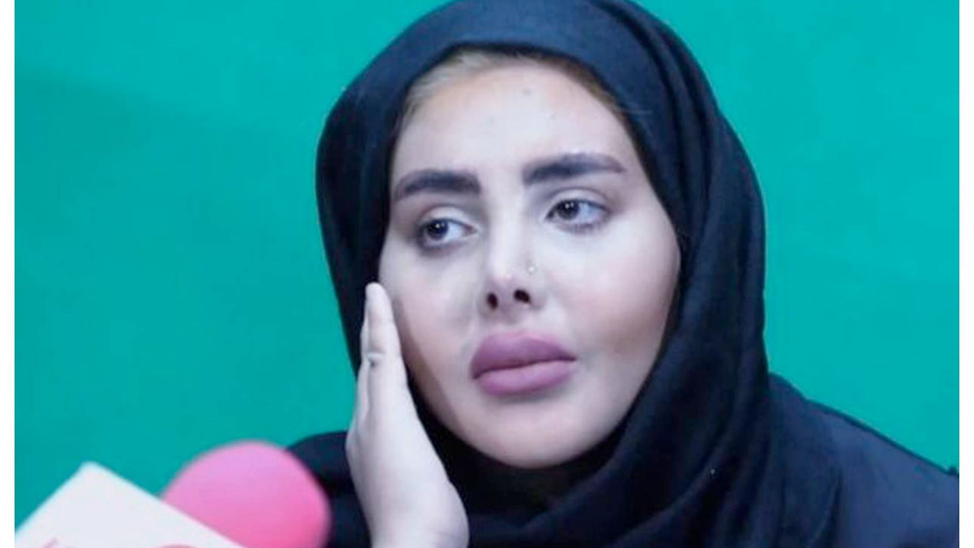 Sahar Tabar&#039;s real face. (image via Iran State Media)