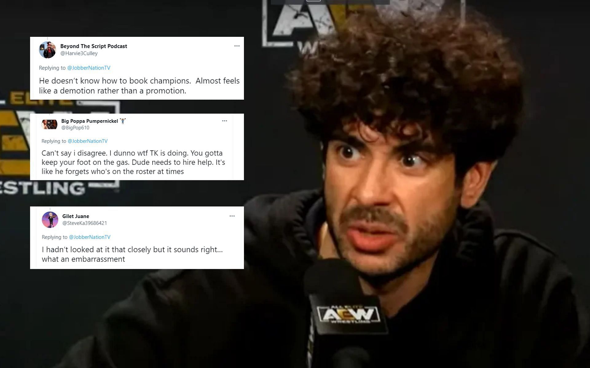 Fans blasted AEW President Tony Khan for not capitalizing on current champion.