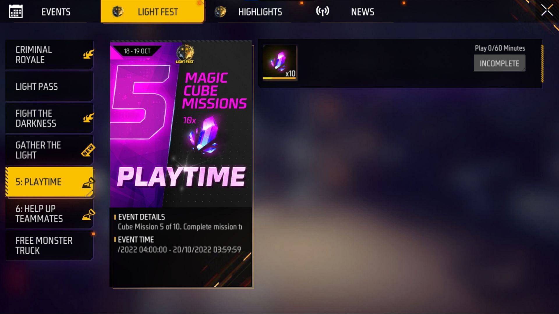 The previous mission will be ending today in Free Fire MAX (Image via Garena)
