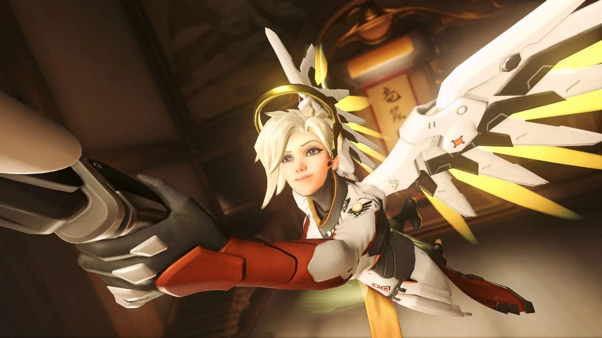 Mercy takes to the air (Image via Activision Blizzard)