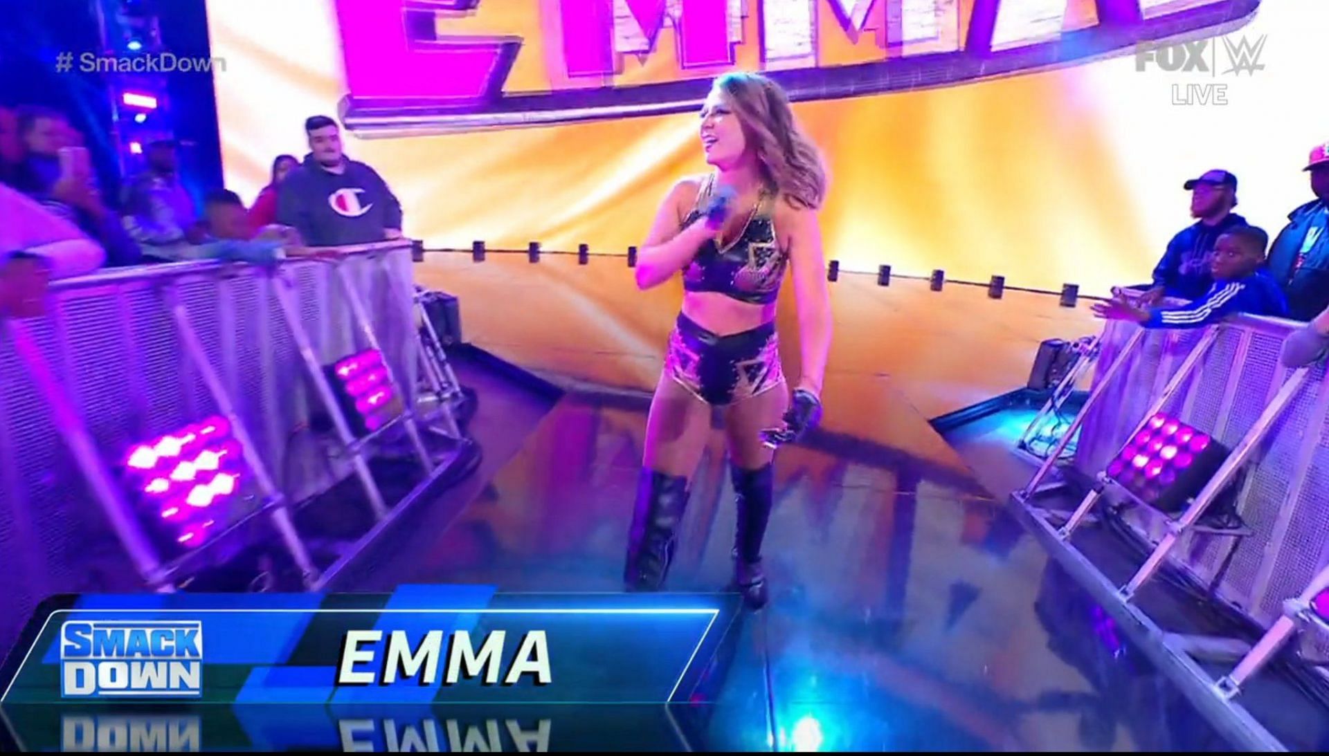 Emma returned to WWE on tonight