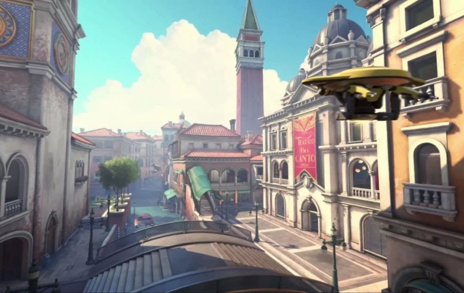 Rialto is a beautiful map that mimics the architectural grandeur of the Italian city of Venice where high mobility is the key to success (Image via Blizzard Entertainment)