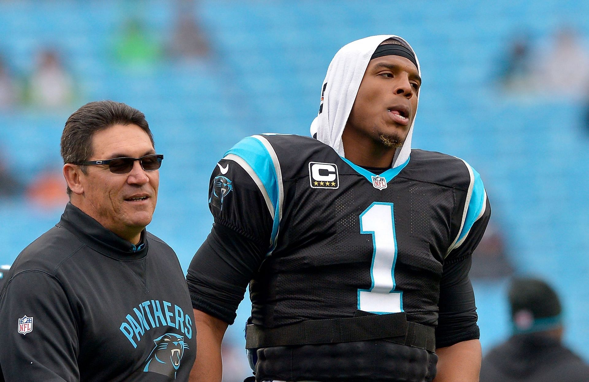 Ron Rivera and Cam Newton