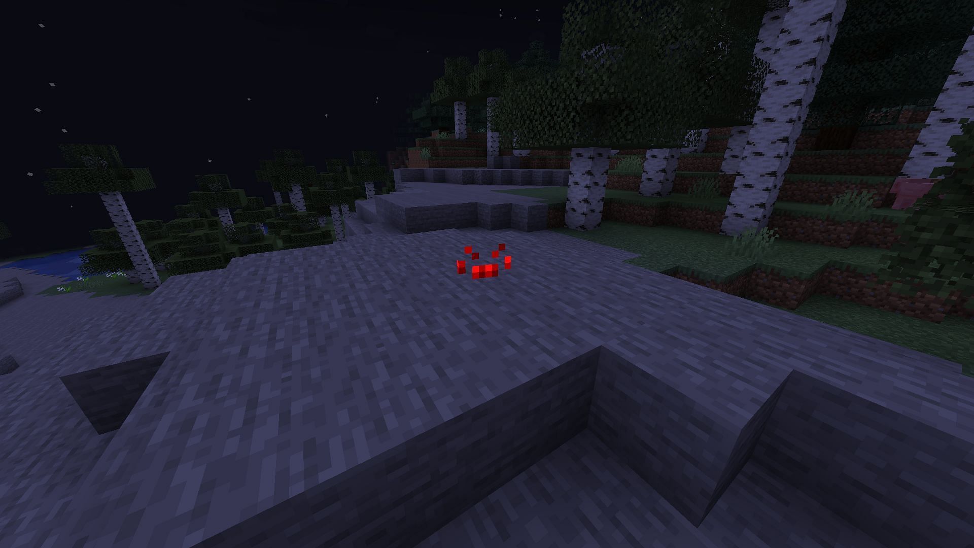 A spider with an invisibility status effect in the hard mode of Minecraft (Image via Mojang)