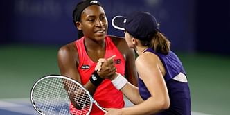 "An honor getting to throw the coin for Coco Gauff and Iga Swiatek San Diego Open QF" - Swimmer Michael Andrew