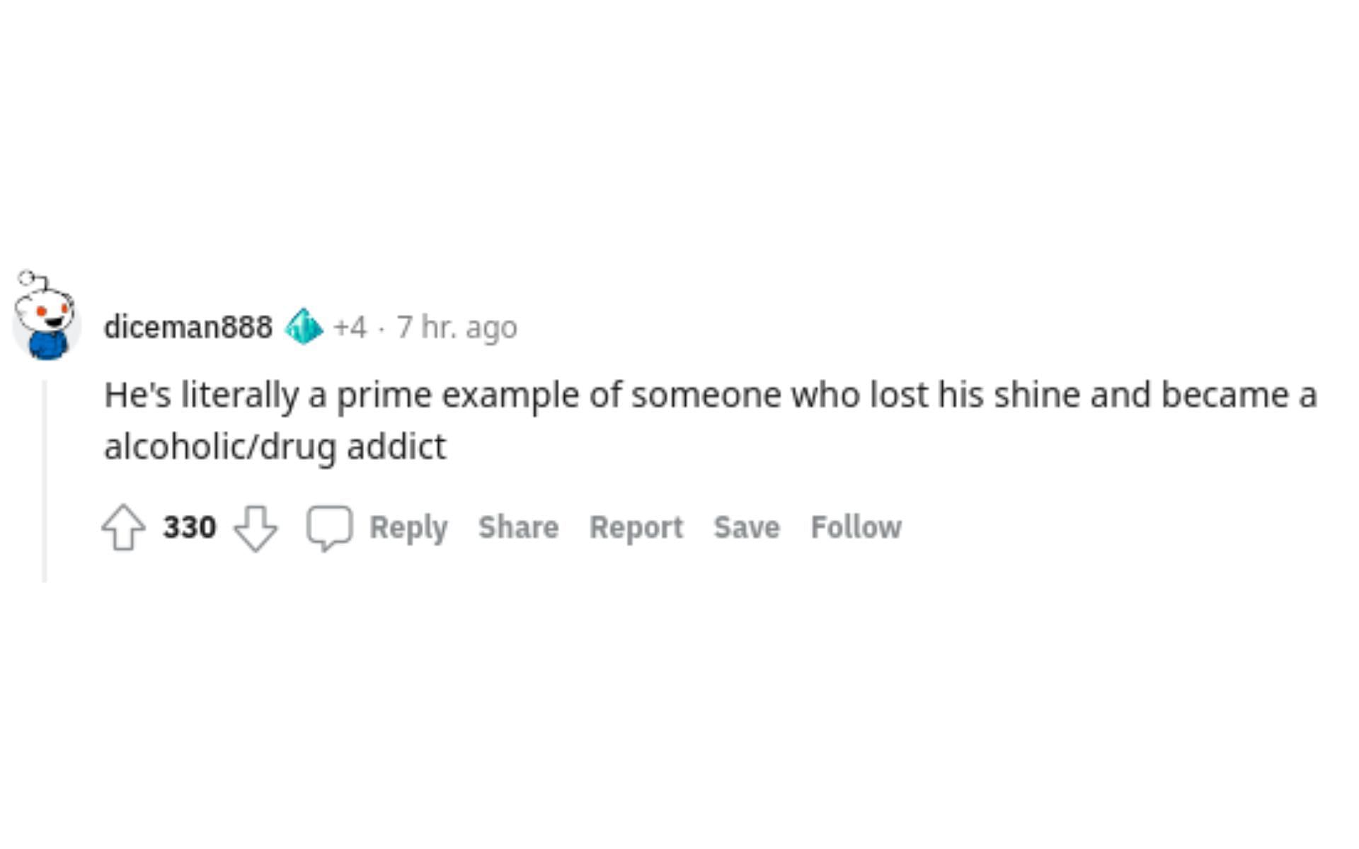 Another Reddit user's comment