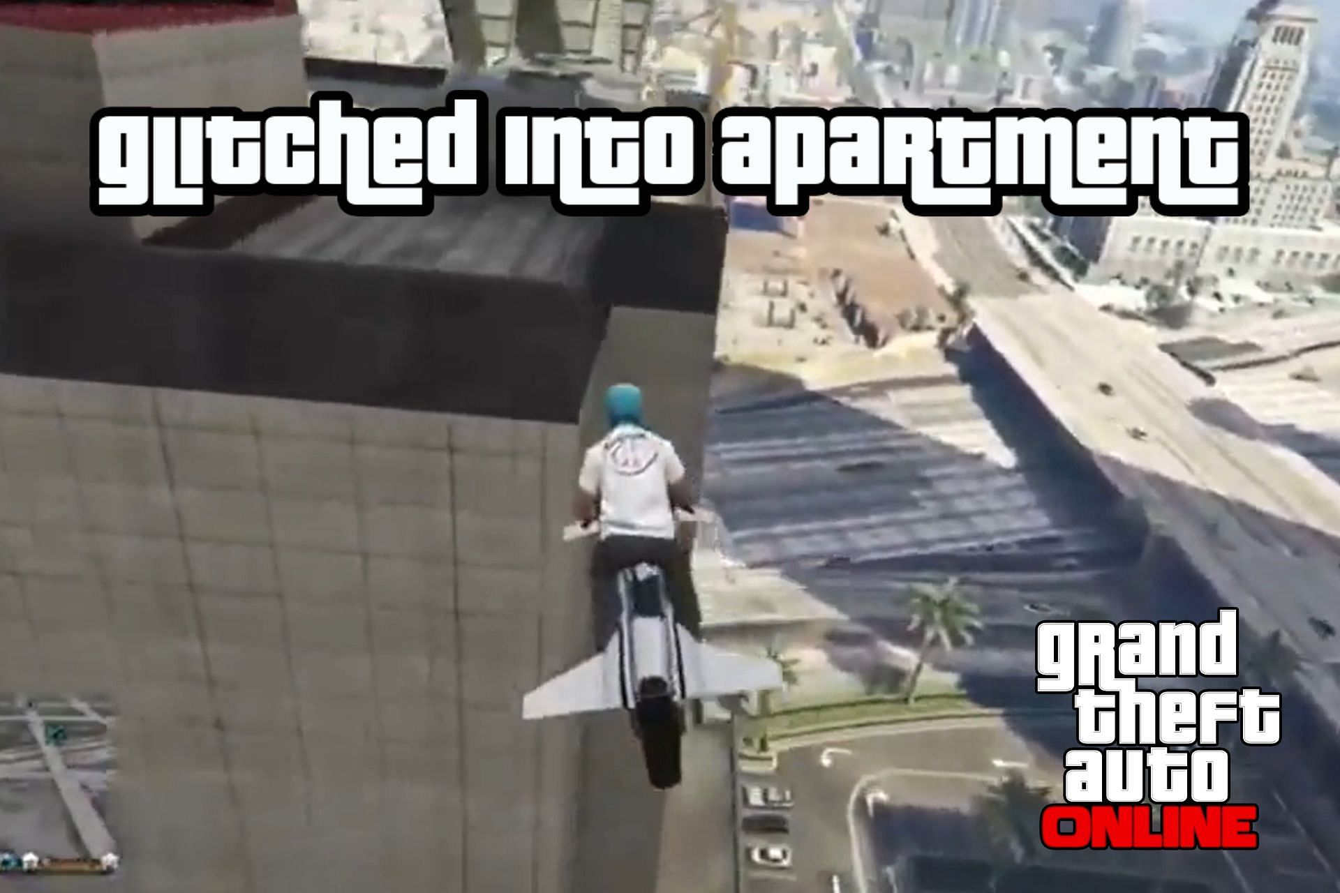 GTA Online glitch sends player inside the building (Image via Reddit)