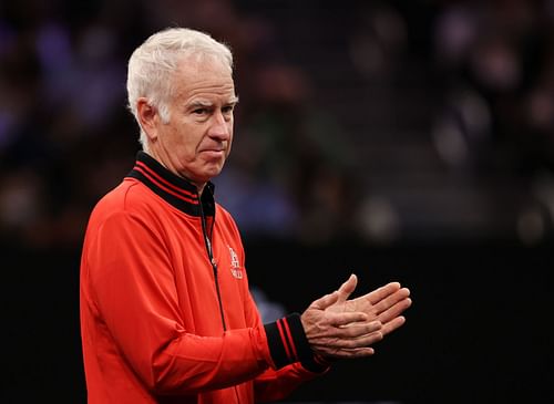 John McEnroe pictured at the 2021 Laver Cup.