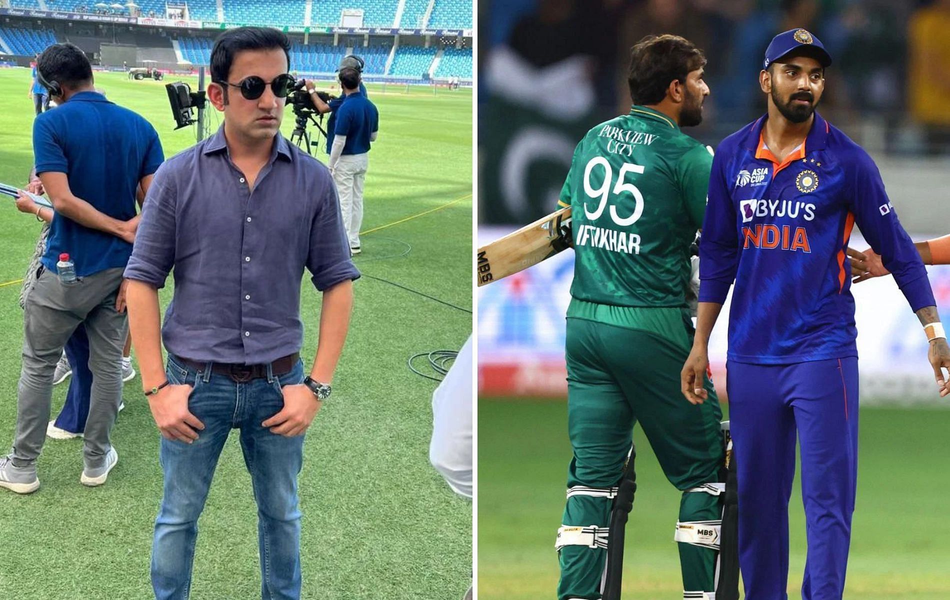 Gautam Gambhir (L). (Pics: Instagram/Getty)