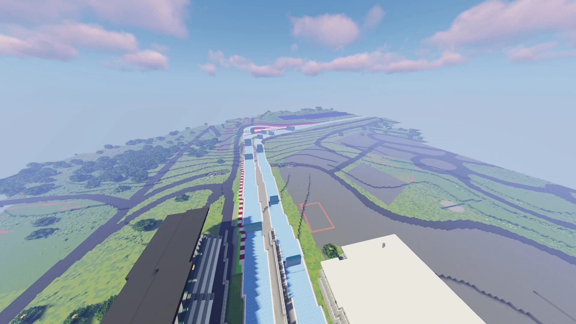 Red Bull ring is a great F1 track to race on (Image via AdamsApple/PlanetMinecraft)