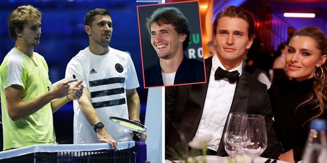 "Mischa was very jealous" - Alexander Zverev jokingly recreates photo taken with girlfriend Sophia Thomalla with his brother Mischa Zverev