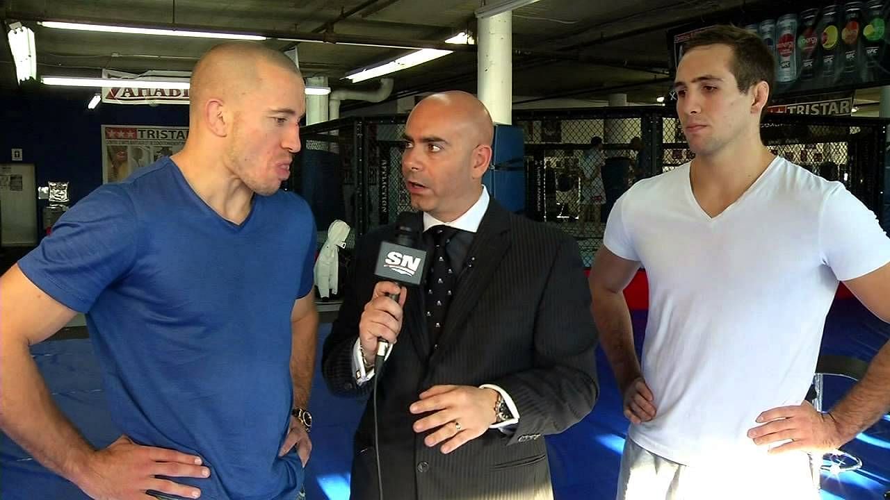 Georges St-Pierre (left) was seen as a mentor to Rory MacDonald (right)