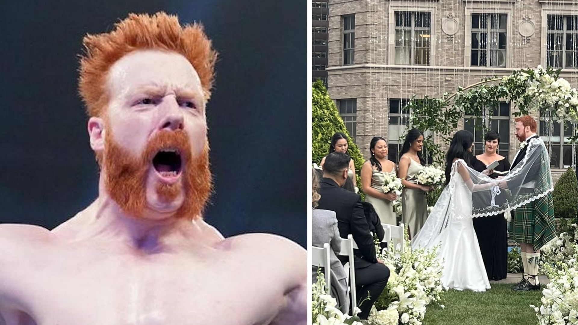 Sheamus ties the knot with his now wife Isabella Revilla