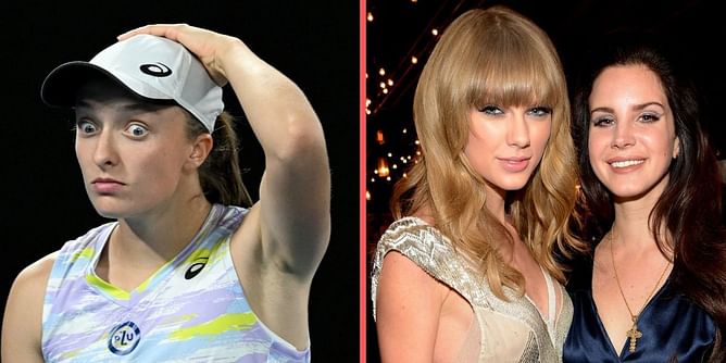 "I play too much tennis if I didn't know Taylor Swift & Lana Del Rey recorded a song together" - Iga Swiatek