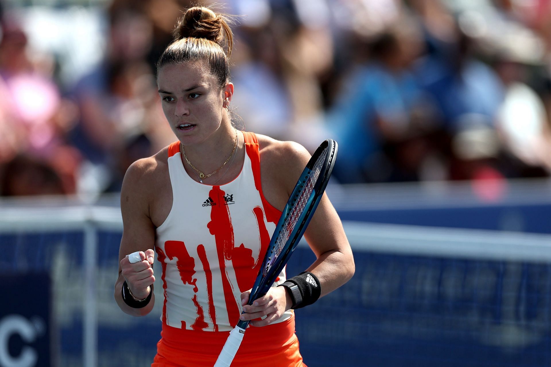 Maria Sakkari at the 2022 San Diego Open.